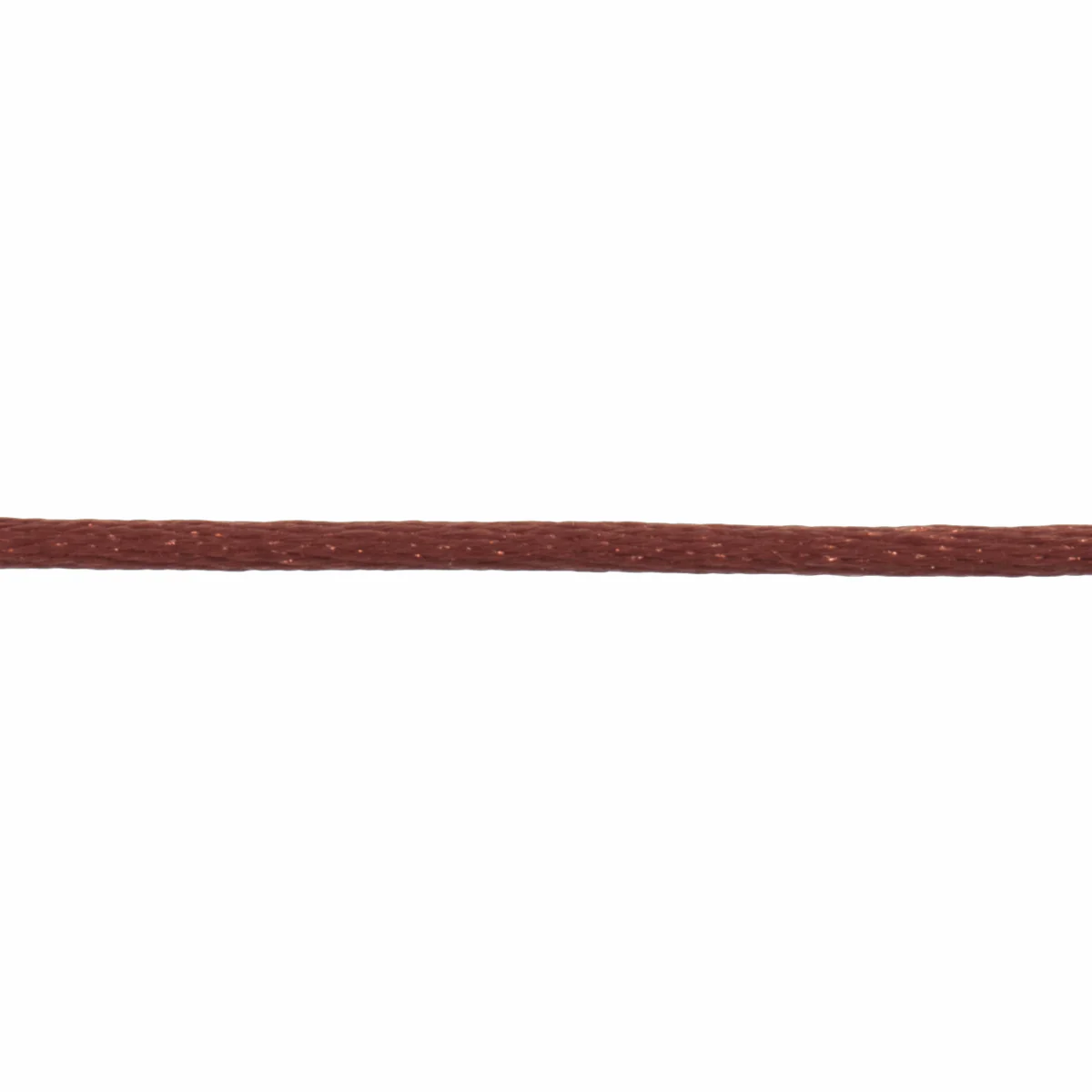 Trimits Brown Polyester Satin Cord - 50m x 2mm