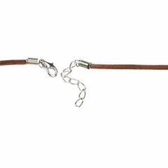 Trimits Brown Suede Cord with Clasps - 51cm - Image 2