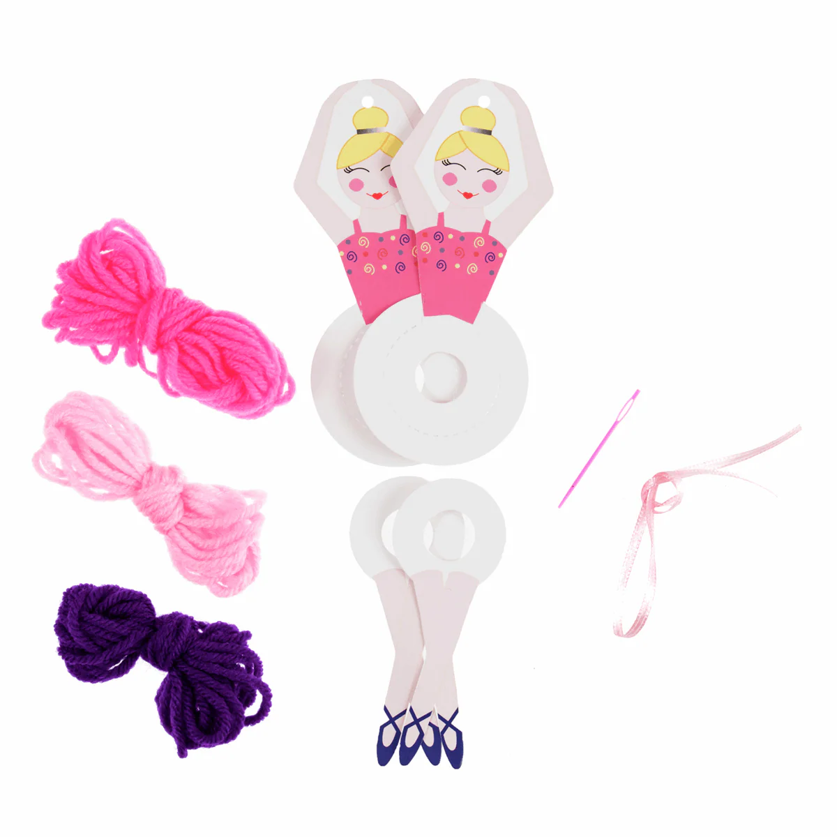 Trimits Christmas Sugar Plum Fairy Pom Pom Decoration Kit - Image 2