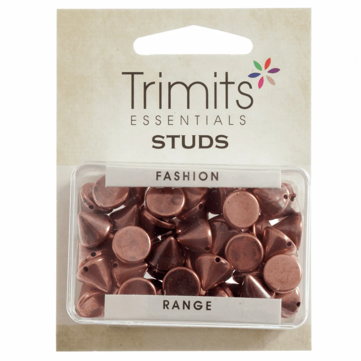 Trimits Copper Cone Sew-On Studs - 7mm (Pack of 50) - Image 2