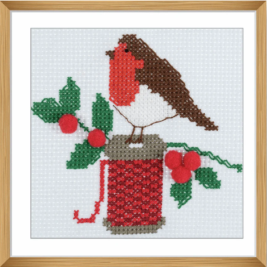 Trimits Counted Cross Stitch Kit - Robin - Image 3