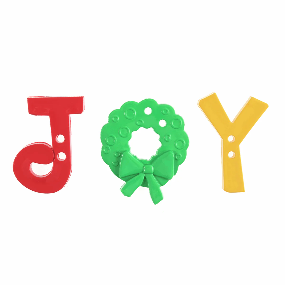 Trimits Craft Embellishments - Sew In Festive Joy Buttons (Pack of 3)