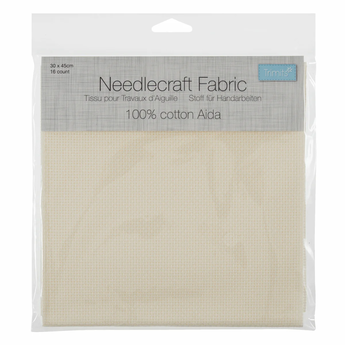 Trimits Cream Needlecraft Fabric - Aida 16 Count 45 x 30cm - Image 2