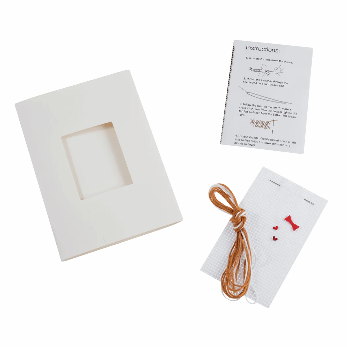 Trimits Cross Stitch Greeting Card Kit - Gingerbread Man - Image 3