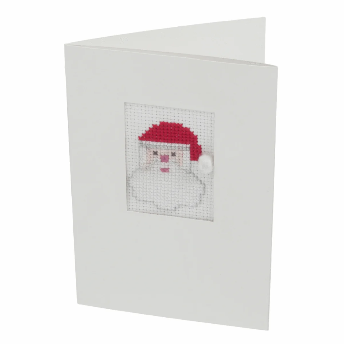 Trimits Cross Stitch Greeting Card Kit - Santa
