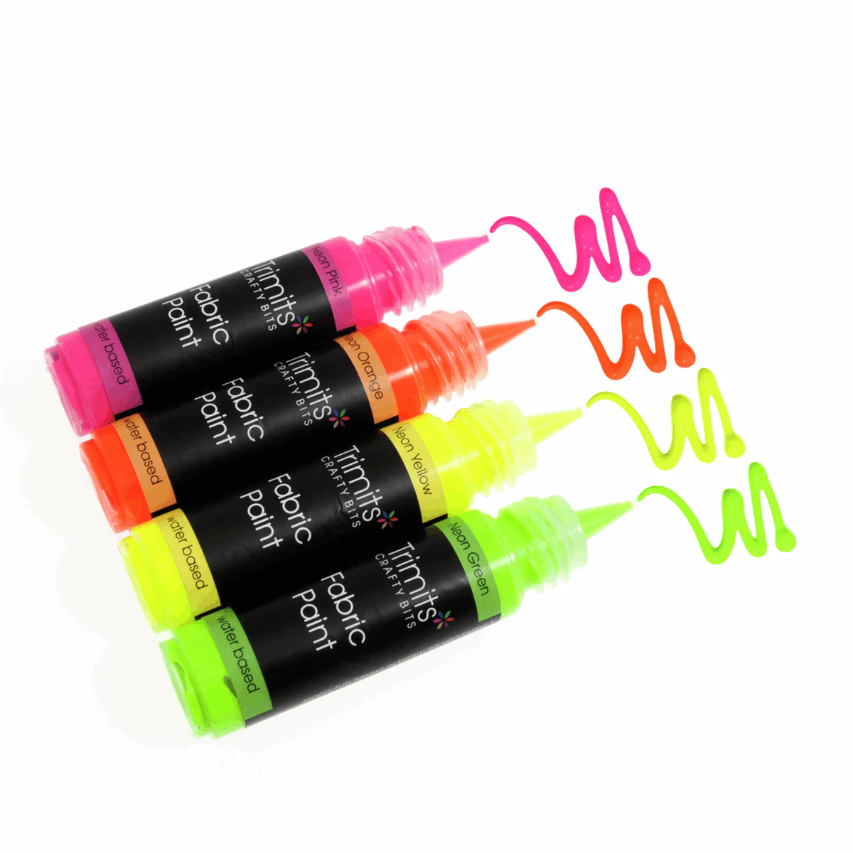 Trimits Fabric Paint Pen 20ml - Neon Orange - Image 3