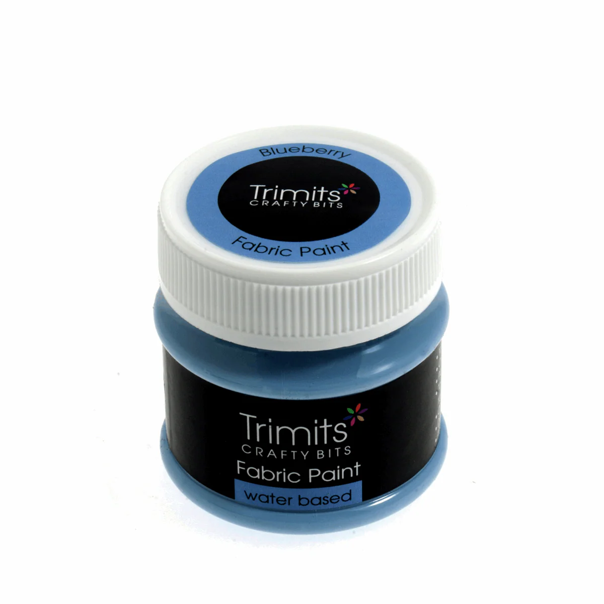 Trimits Fabric Paint Pot 50ml - Blueberry - Image 2
