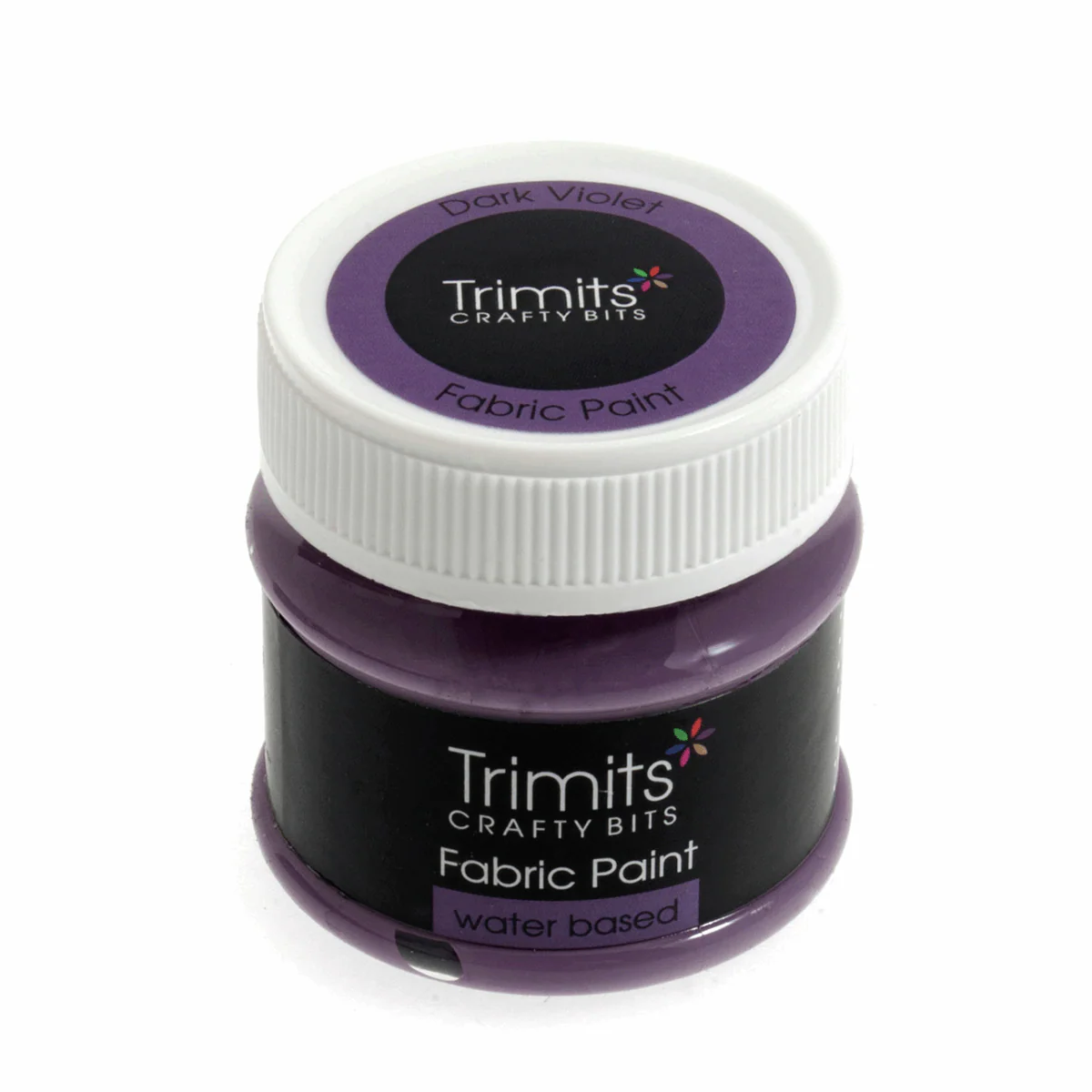 Trimits Fabric Paint Pot 50ml - Dark Violet - Image 2