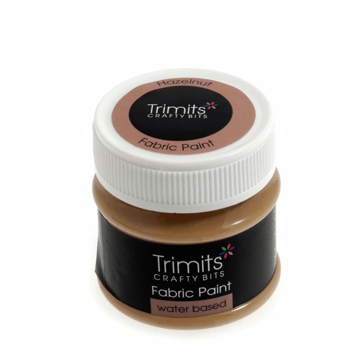 Trimits Fabric Paint Pot 50ml - Hazlenut - Image 2