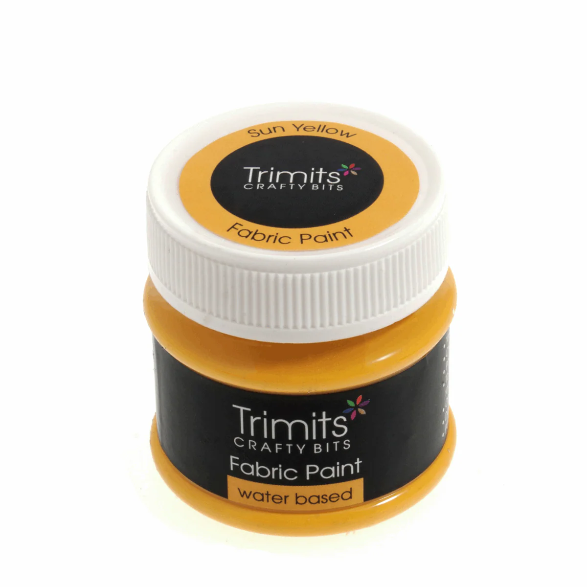 Trimits Fabric Paint Pot 50ml - Sun Yellow - Image 2