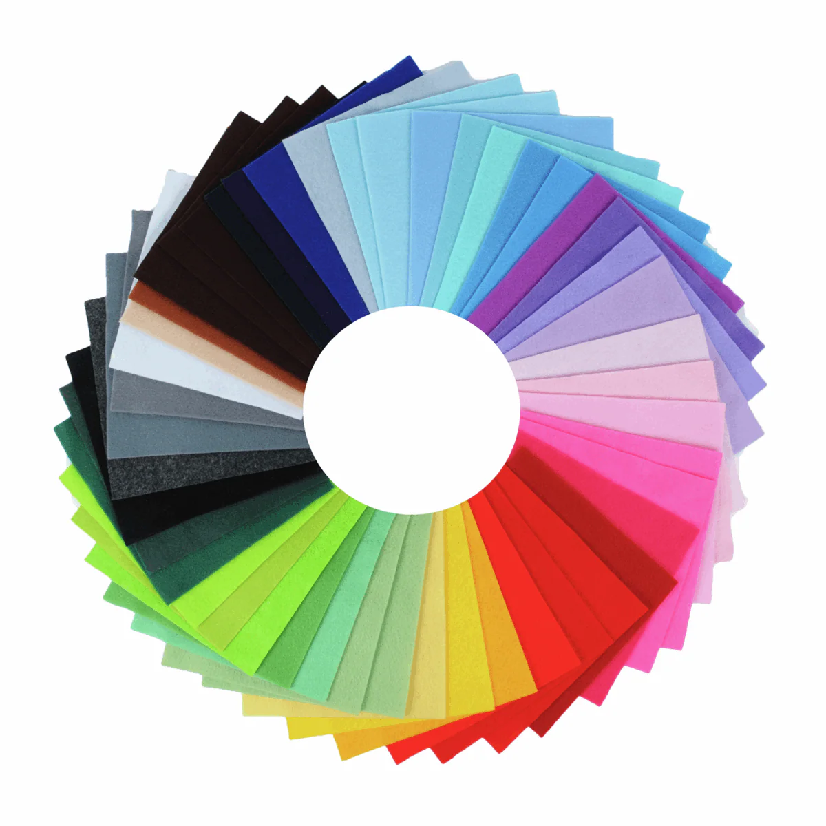 Trimits Felt Acrylic Squares 15cm x 15cm - Pack of 42 Mixed Colours - Image 3