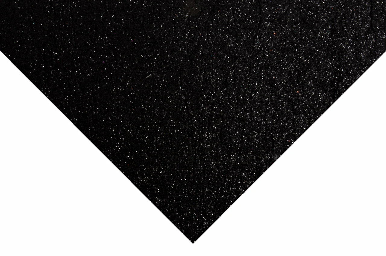 Trimits Glitter Felt Sheets - Black 30 x 23cm (Pack of 10) - Image 2