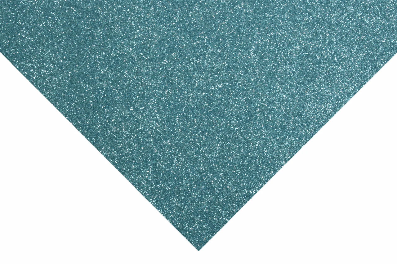 Trimits Glitter Felt Sheets - Light Blue 30 x 23cm (Pack of 10) - Image 2