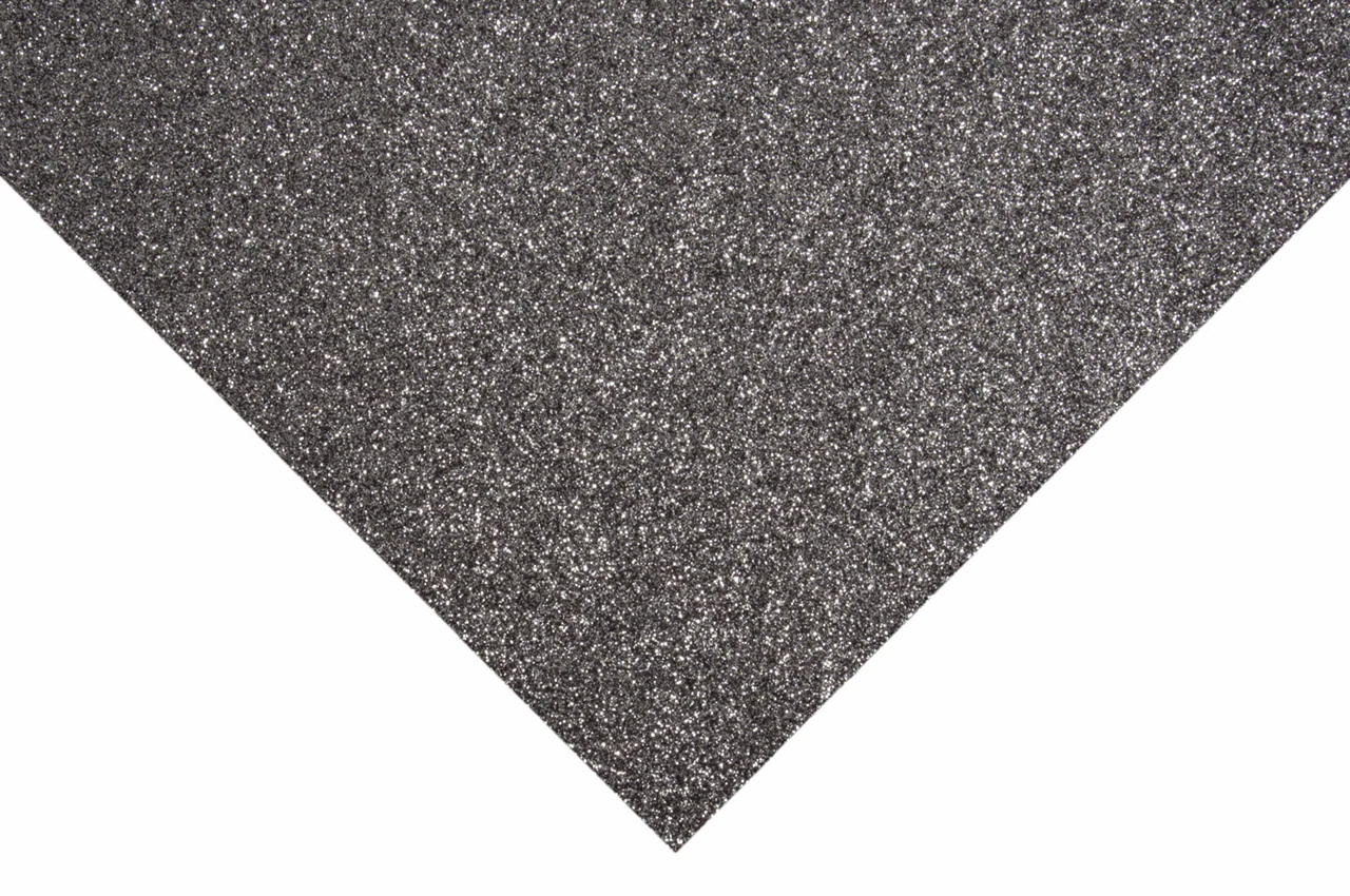 Trimits Glitter Felt Sheets - Pewter 30 x 23cm (Pack of 10) - Image 2