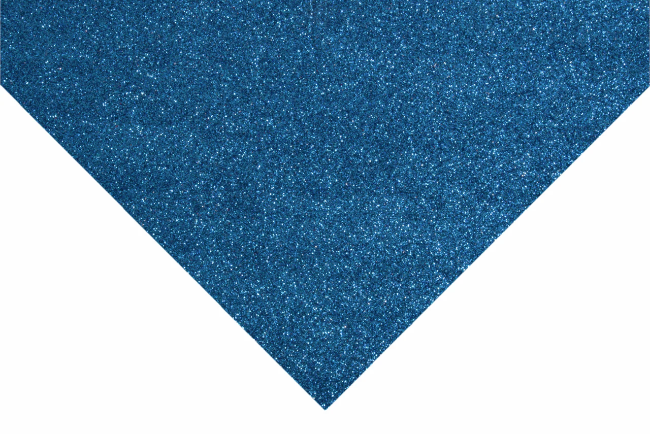 Trimits Glitter Felt Sheets - Royal Blue 30 x 23cm (Pack of 10) - Image 2