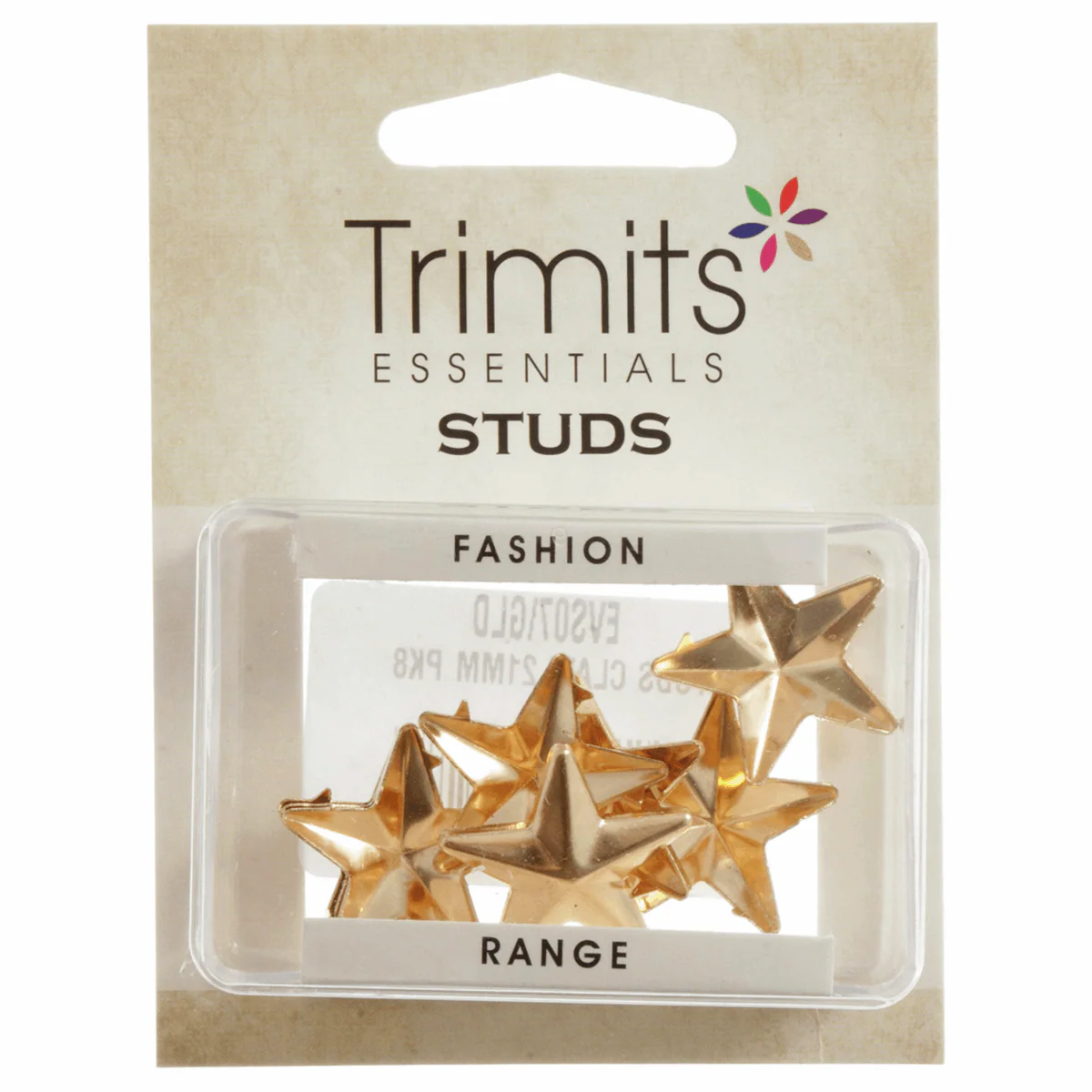 Trimits Gold Star Claw Studs - 21mm (Pack of 8) - Image 2