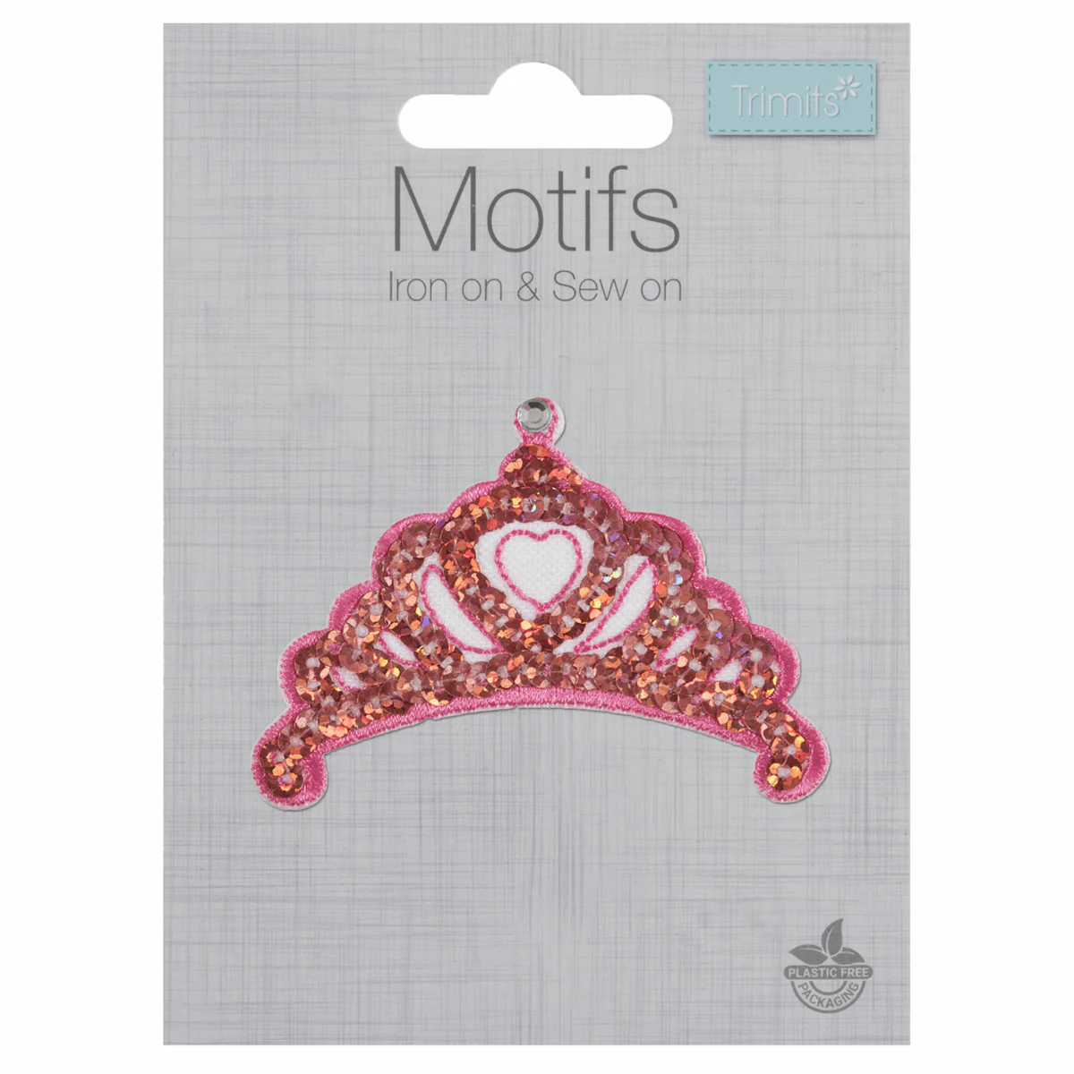 Trimits Iron-On/Sew On Motif Patch - Princess Tiara - Image 2
