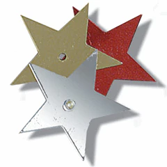 Trimits Large Multi-Coloured Star Sequins - 28mm (Pack of 23) - Image 2