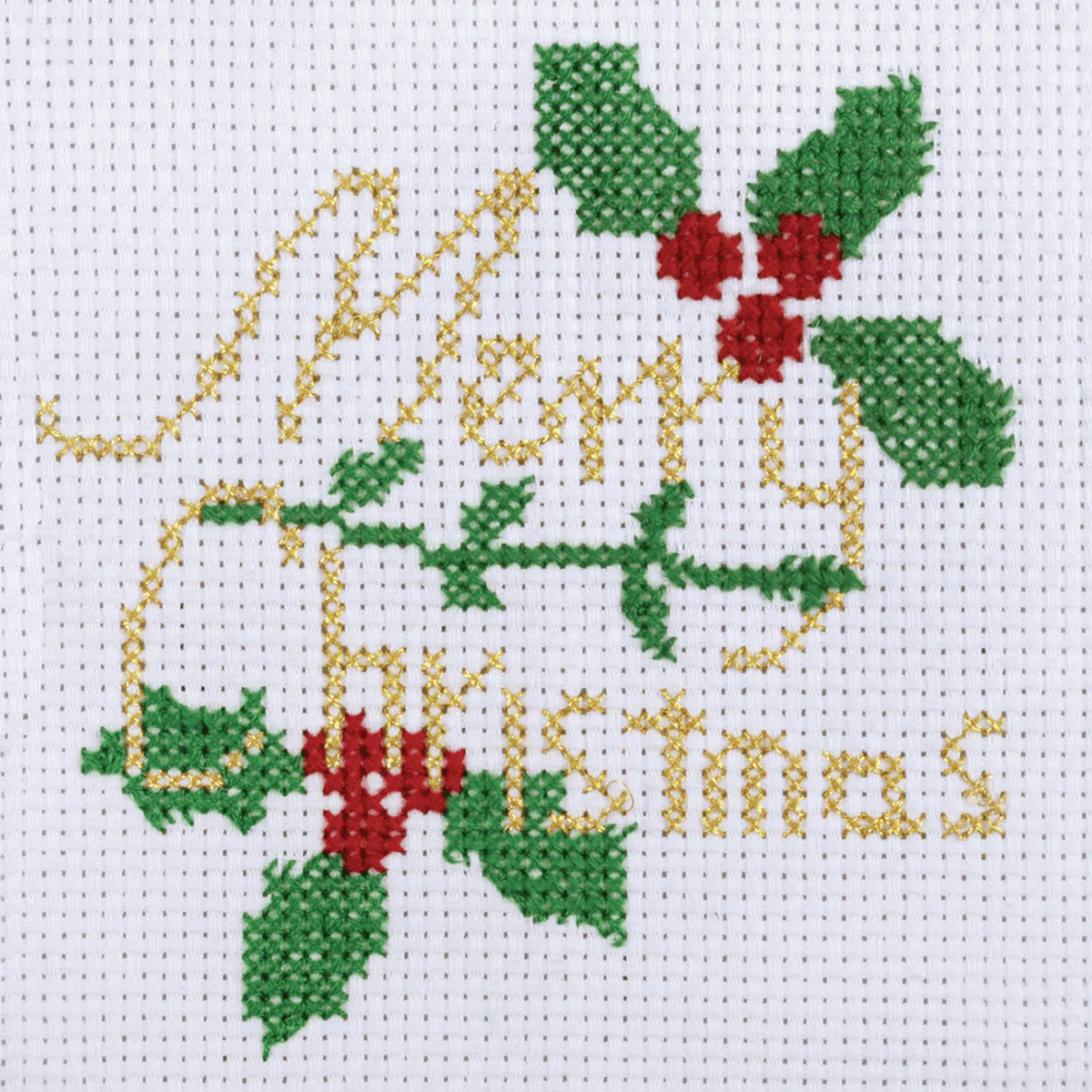 Trimits Mini Counted Cross Stitch Kit - Merry Christmas - Image 3