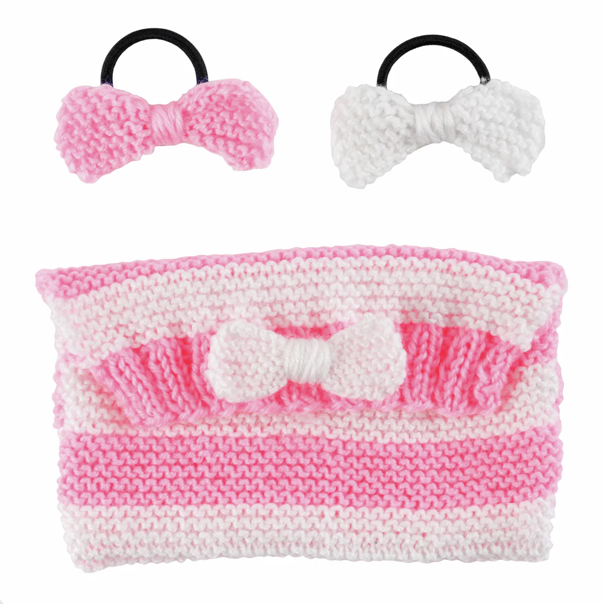 Trimits My First Knitting Kit - Clutch Bag & Hairbands - Image 3