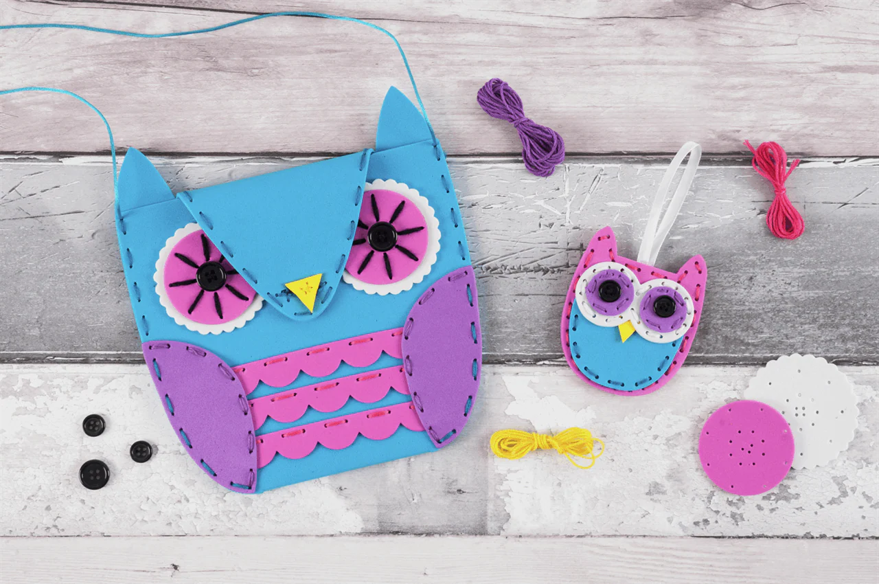 Trimits My First Sewing Kit - Owl Handbag & Charm - Image 4