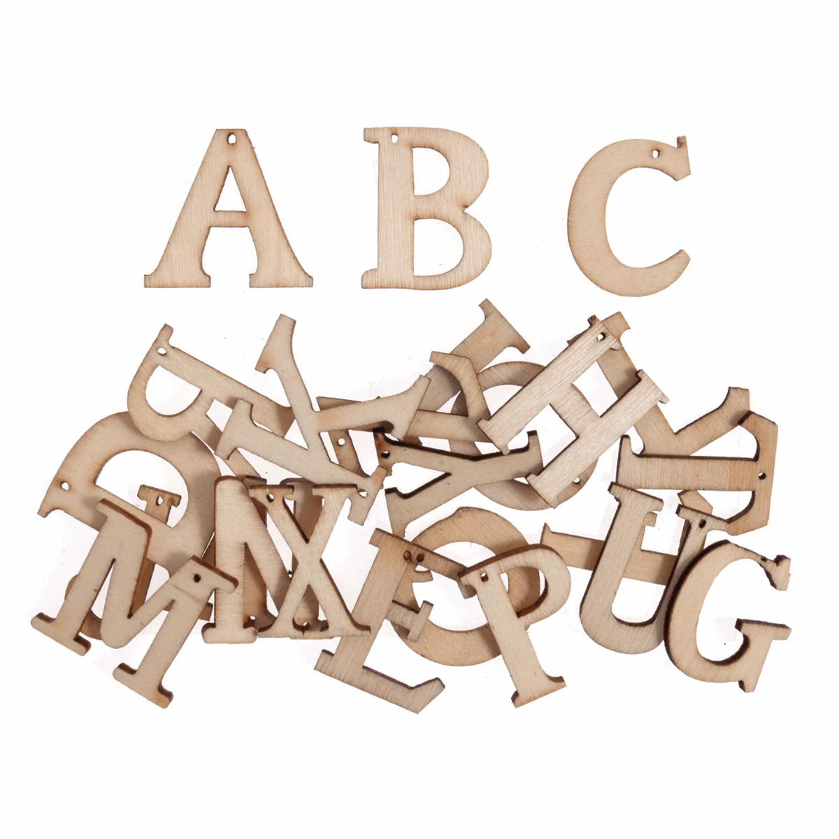 Trimits Natural Wooden Alphabet Letters - Pack of 26