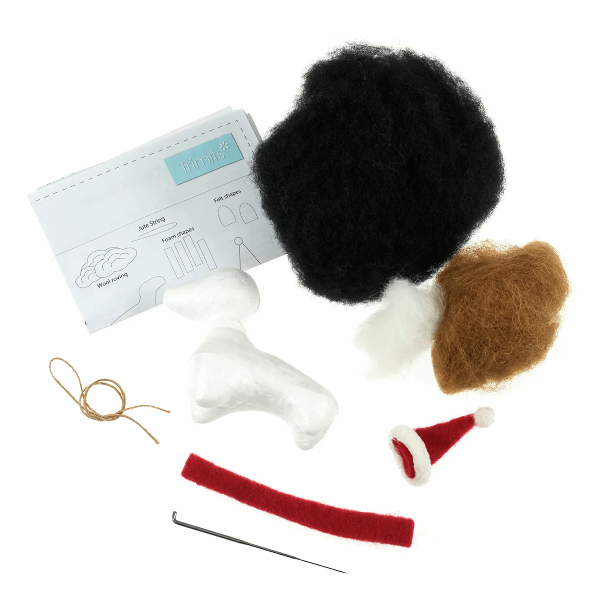 Trimits Needle Felting Kit - Festive Dachshund - Image 3