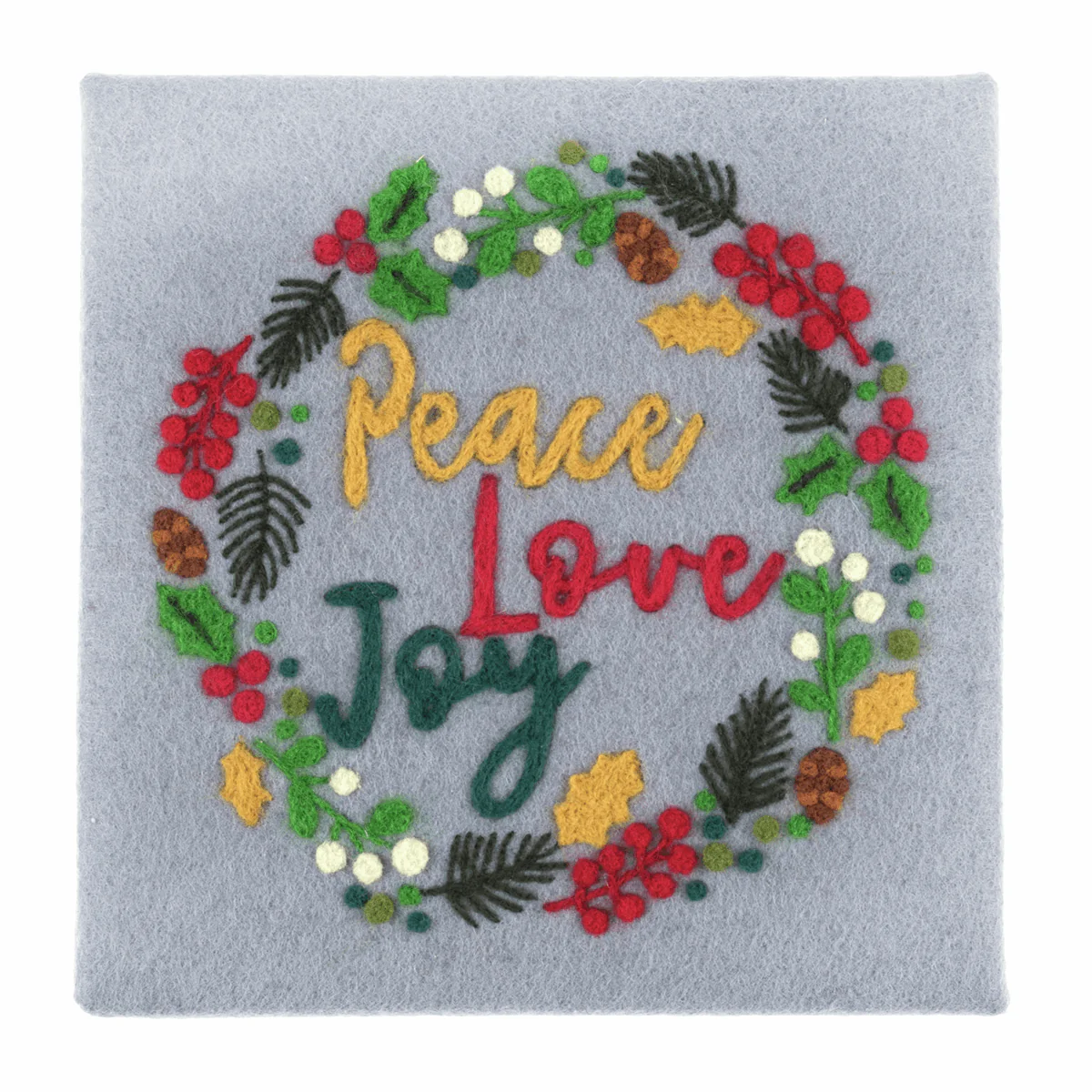 Trimits Needle Felting Kit with Frame - Festive Wreath - Image 2