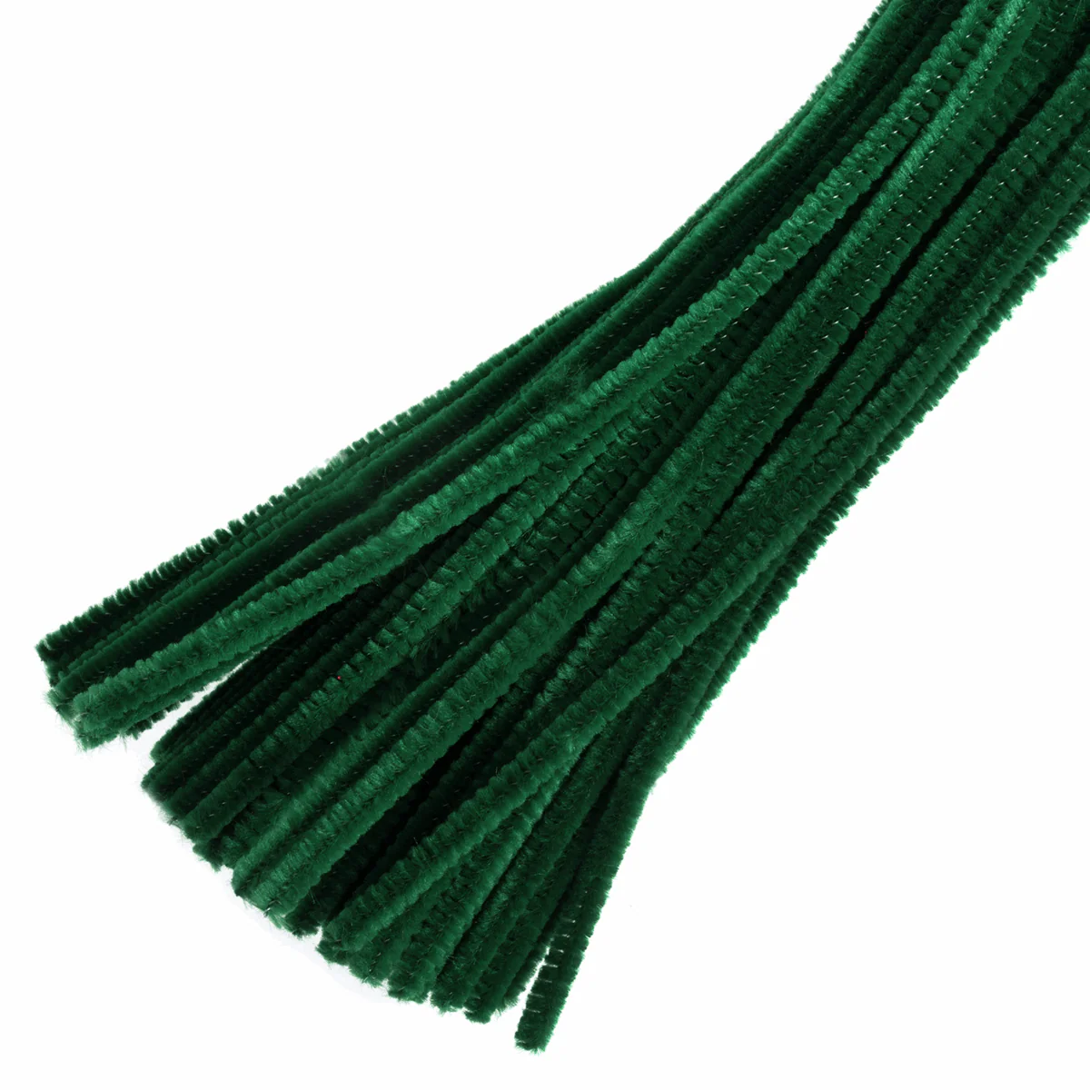 Trimits Green Chenilles - 30cm x 6mm (Pack of 100)