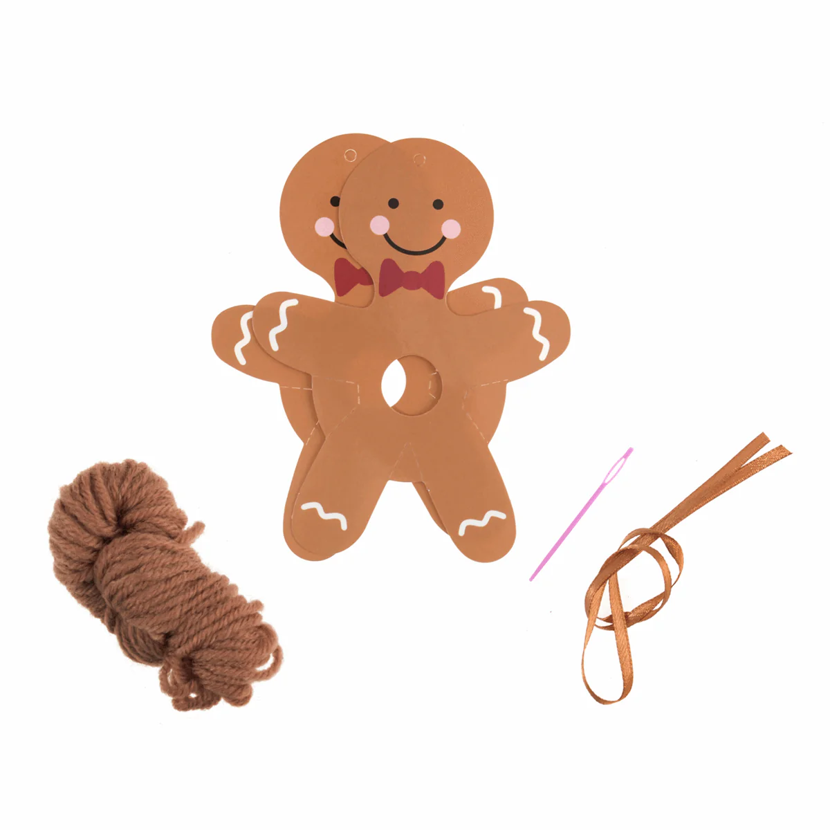 Trimits Pom Pom Decoration Kit - Christmas Gingerbread Man - Image 2