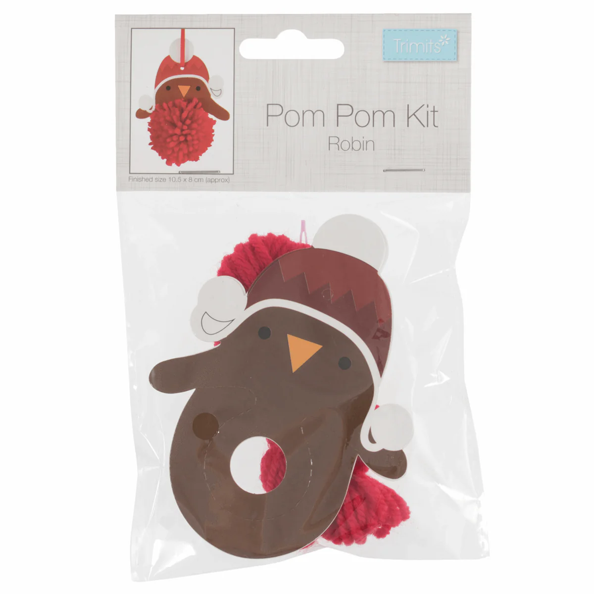 Trimits Pom Pom Decoration Kit - Christmas Robin - Image 3