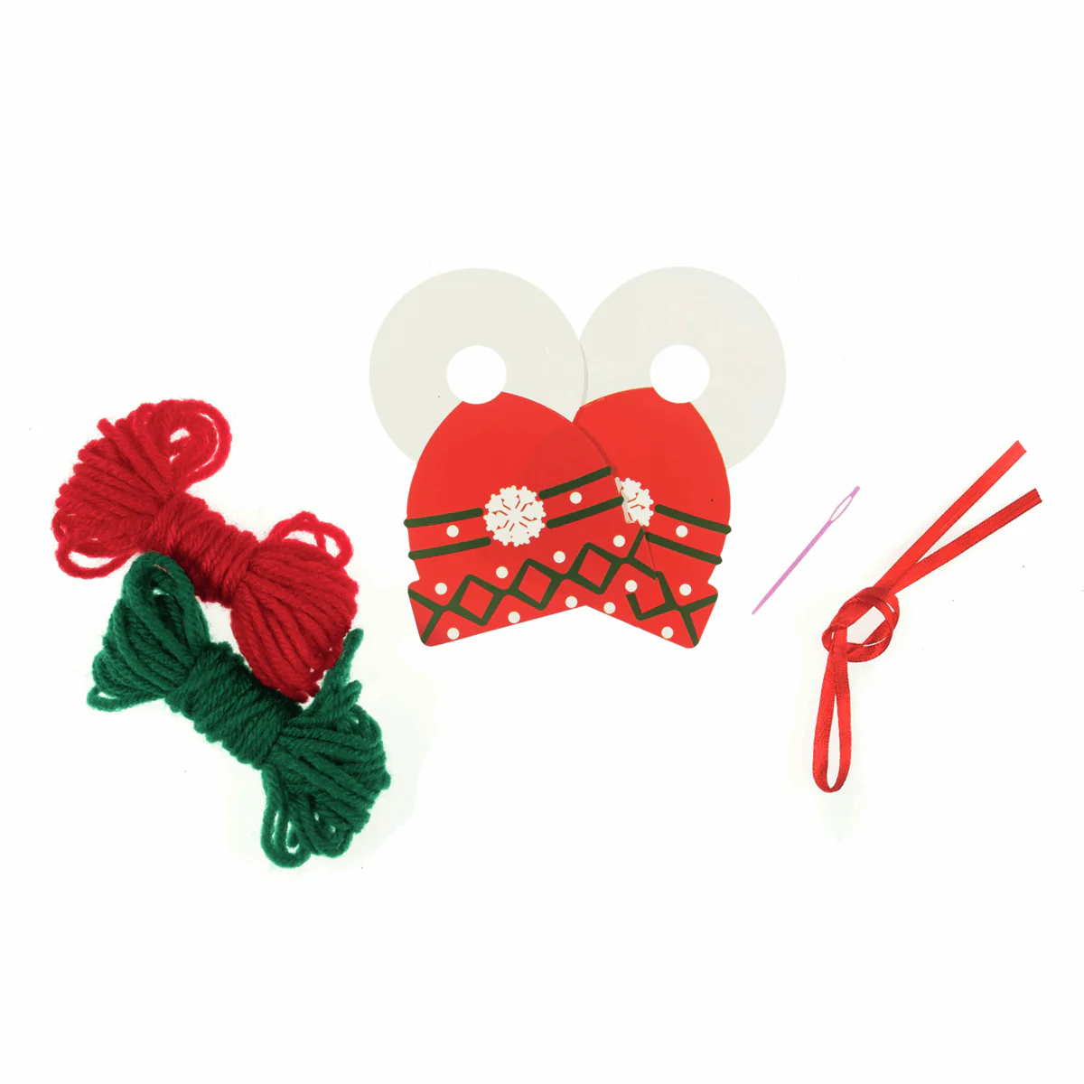 Trimits Pom Pom Decoration Kit - Christmas Woolly Hat - Image 2