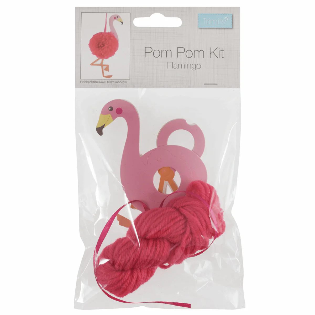 Trimits Pom Pom Decoration Kit - Flamingo - Image 3