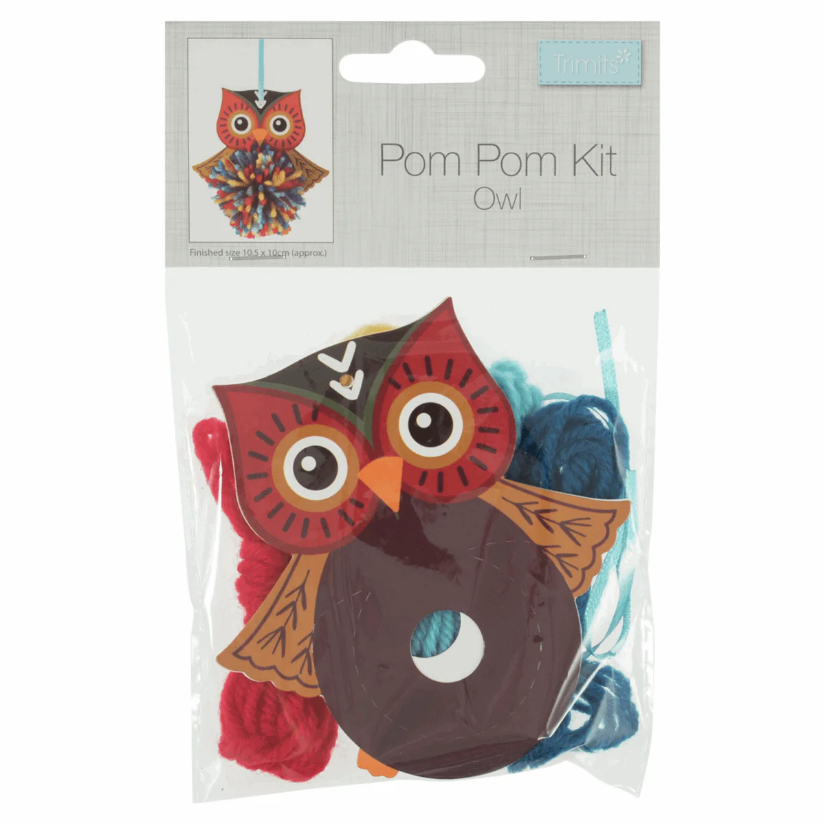 Trimits Pom Pom Decoration Kit - Owl - Image 3