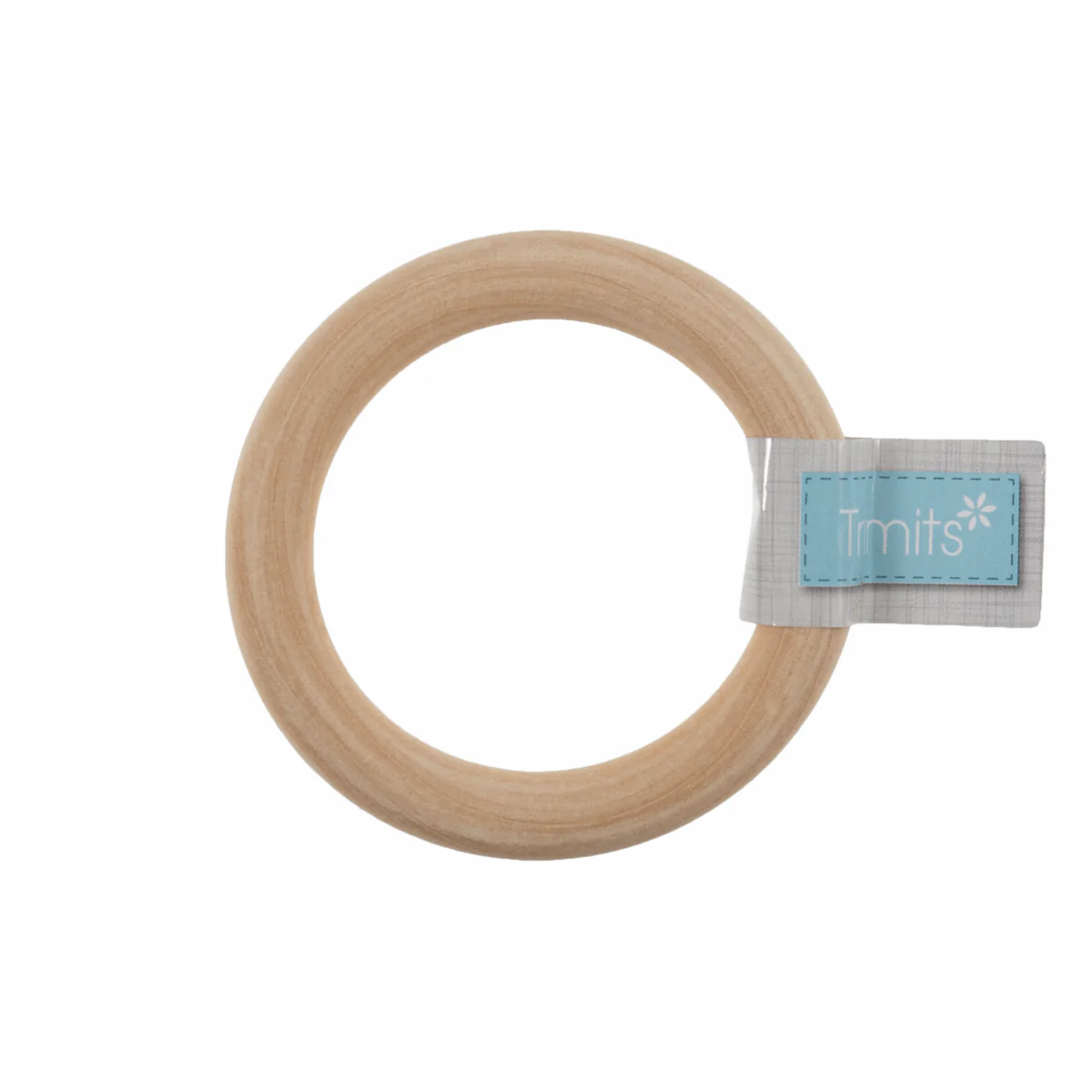 Trimits Macrame Round Wooden Craft Ring - 7cm Diameter - Image 2