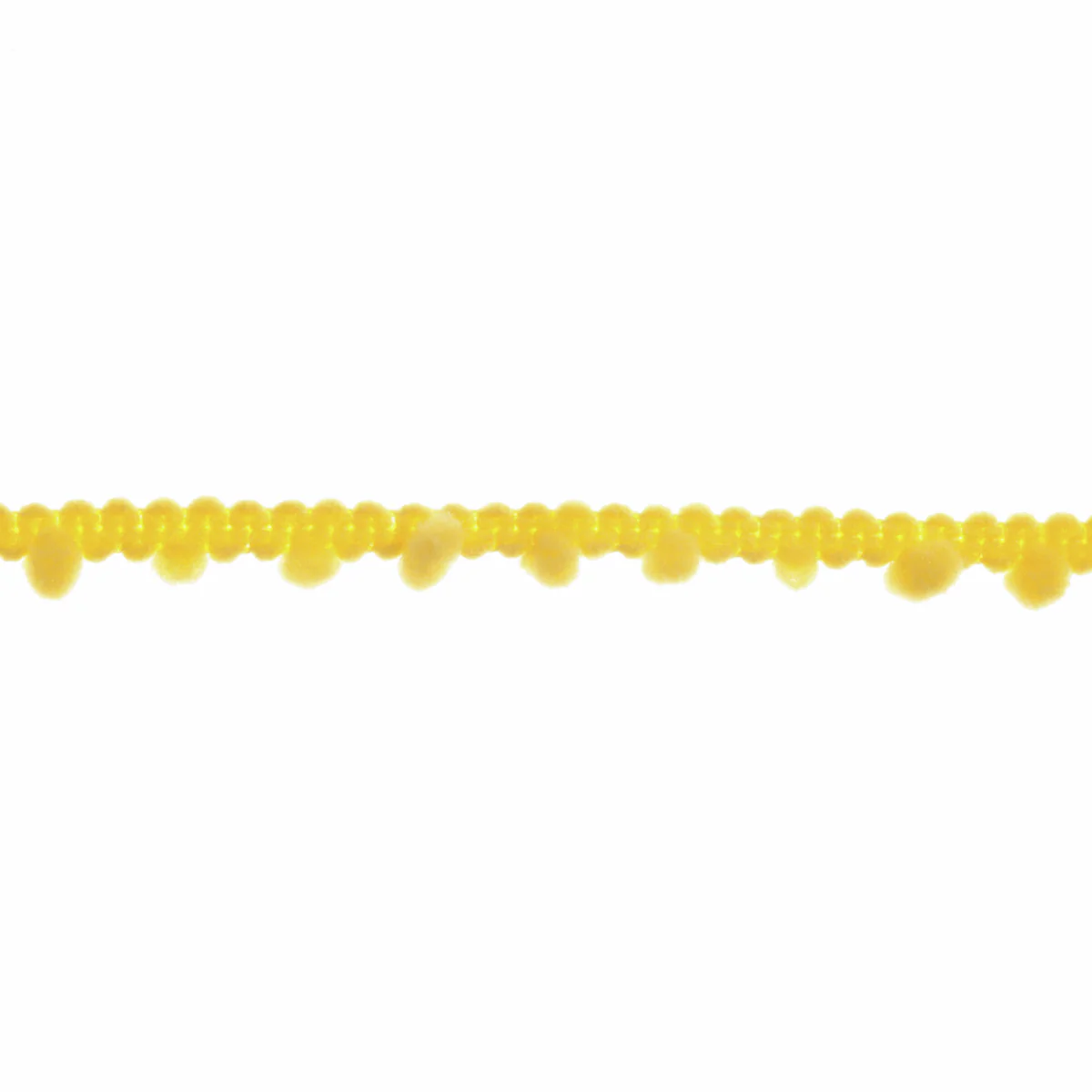 Trimits Small Yellow Pom Pom Trim Edging - 27.4m x 7mm (Full roll)