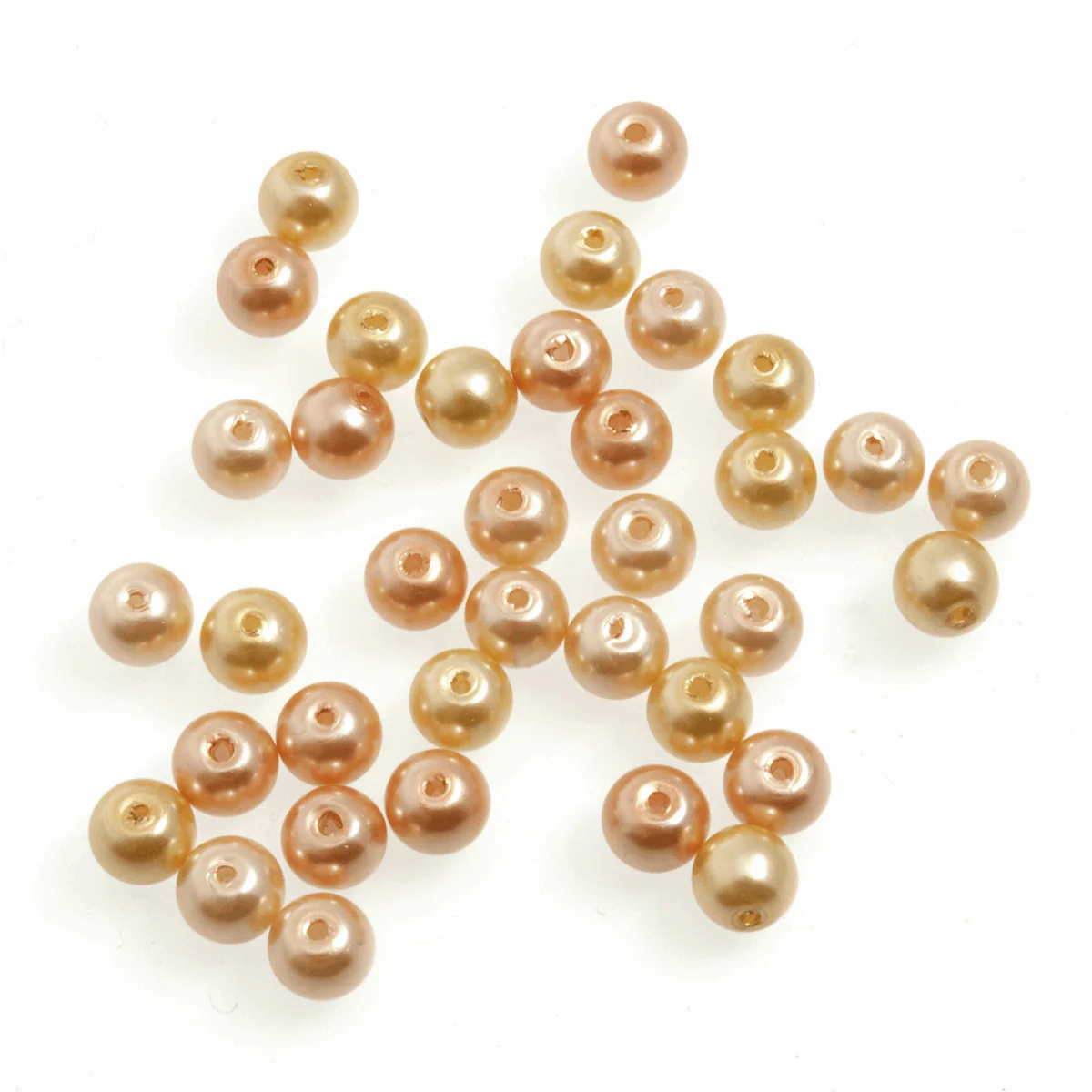 Trimits Sunset Mix Strung Glass Pearls - 20cm x 6mm