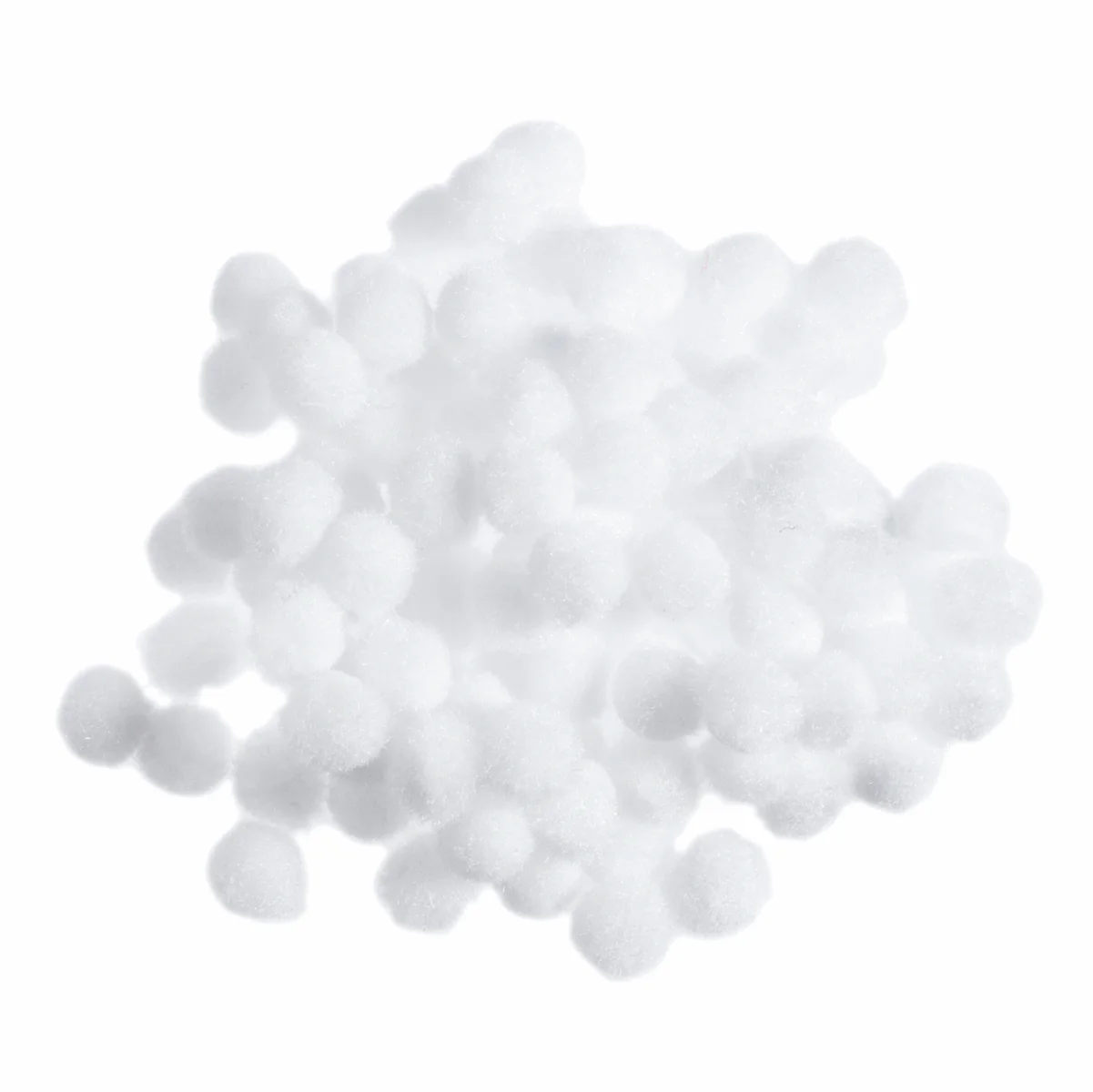 Trimits White Pom Poms - 7mm (Pack of 100)