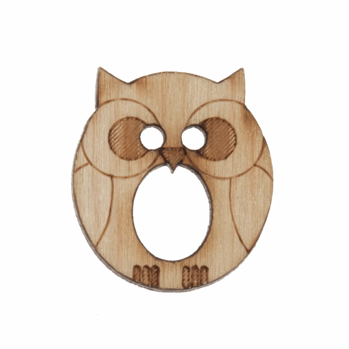 Trimits Wooden Alphabet Button (O) - 20mm/32 lignes