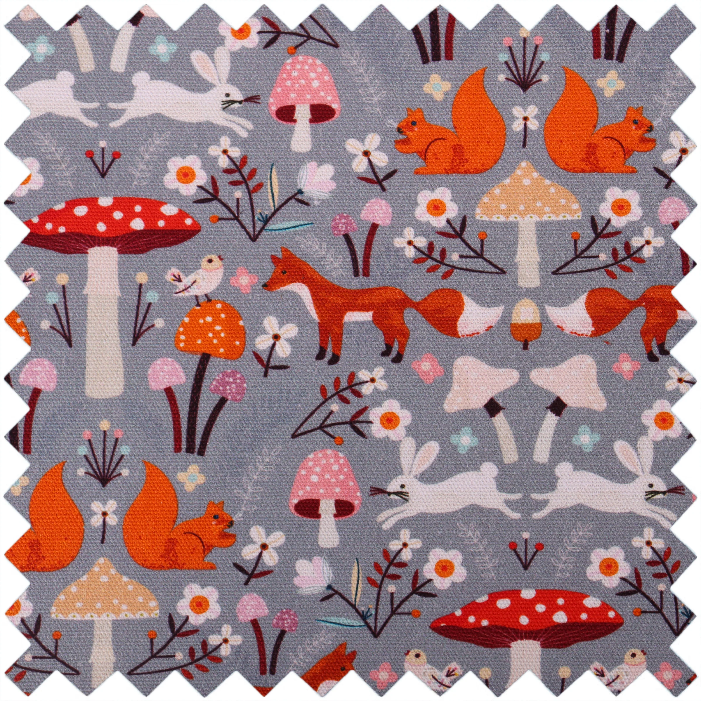 Woodland Toadstool Embroidered Sewing Box - Medium - Image 2