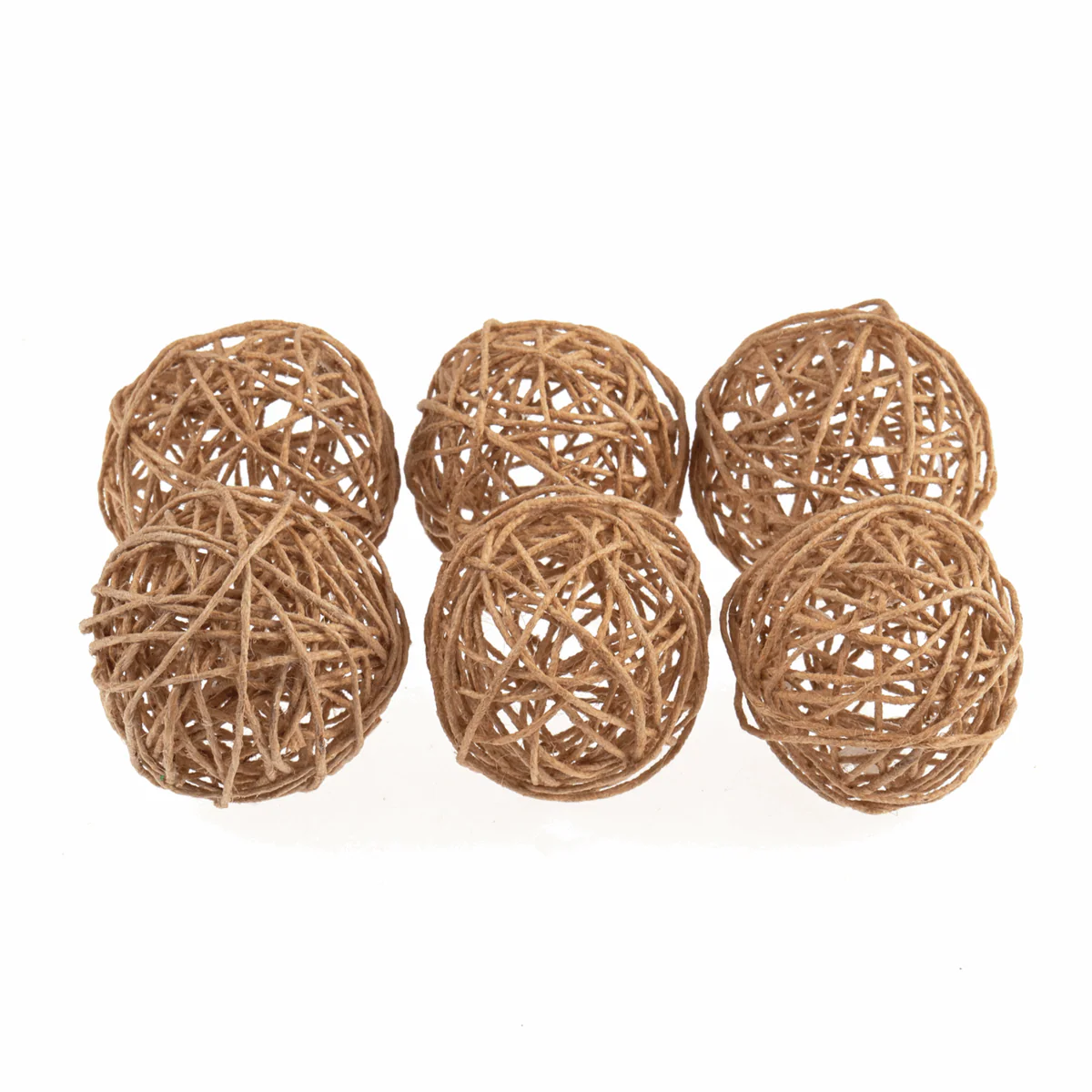 Woven Jute Balls - Small 45mm (Pack of 6) - Image 2